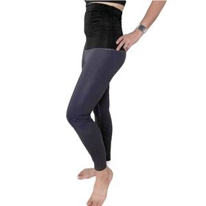 BEYOND YOGA MATERNITY LEGGINGS IN BLUE STEEL WOMEN SIZE MEDIUM